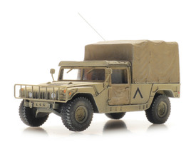 US HUMVEE Desert Cargo HQ Artitec 6870542 Resin 1/87 Hand Painted Model