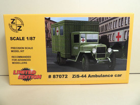 Russian WWII ZiS-44 Ambulance Car Z+Z 87072 New 1/87 Kit Unassembled