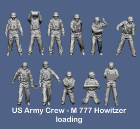 US Modern Artillery Crew 2 for M198 & M777 Germania 3151-135, Resin 1/35 Printed