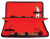 Strong vinyl zippered case with red felt lining. Three velcro straps and elastic blade holder.19" long. A sleek kama case with nylon strap and zipper closure. This kama case features a lined Inner compartment with shock-absorbing red felt. It also features a separating panel to prevent your weapons from chipping each other. This kama case comes with three adjustable Velcro straps to secure your handles, plus an additional elastic strap holds your kama blades in place. 10" x 19" when closed.