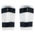 Blank Sparmaster Shin Guards White
