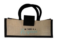 Be there in a Prosecco- Embroidered Wine Tote