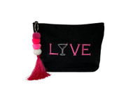 LOVE - MARTINIS - Black Pouch