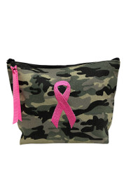 Awareness Ribbon - Camo Pouch