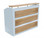 Taskfurn STRATA Reception Desk - Wild Oak/White
