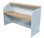 Taskfurn STRATA Reception Desk - Wild Oak/White