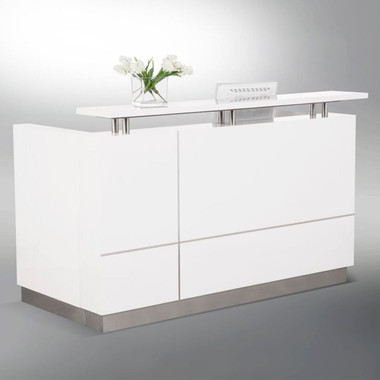 Hugo Reception Counter - Gloss White 