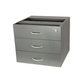 Taskfurn Fixed 3 Drawer - Ironstone