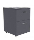 Taskfurn 2 Drawer Mobile Pedestal - Ironstone