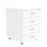 Taskfurn 4 Drawer Mobile Pedestal - White