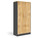 Taskfurn Full Door Storage Cupboard - Wild Oak/Ironstone