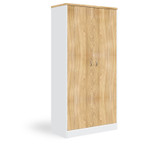 Taskfurn Full Door Storage Cupboard - Wild Oak/White