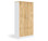 Taskfurn Full Door Storage Cupboard - Wild Oak/White