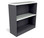 Taskfurn Bookcase 900H White/Ironstone