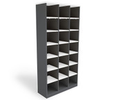 Taskfurn Pigeon Hole Unit - White/Ironstone