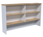 Taskfurn Office Hutch Range - Wild Oak/White