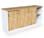 Taskfurn Sliding Door Credenza - Wild Oak/White