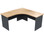 Taskfurn Radius Office Workstation - Wild Oak/Ironstone