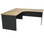 Taskfurn Radius Office Workstation 750mm Deep - Beech/Ironstone