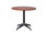 Typhoon 4 Star Round Table - 900 Dia Cherry Top - Black P/C + Polished Aluminum Base 