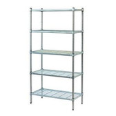 Stainless Steel 1800H 4 Tier Shelving Range - From $586.18