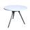 Kenek Polished Table Frame - White Top
