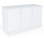 Taskfurn Hinged Door Locking Credenza - 1500L - White