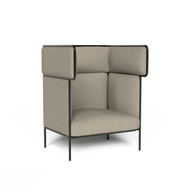 Taskfurn Bloc Lounge Grey - Single Seater