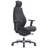 Impact Office Chair with Head Rest - Angled Front View
