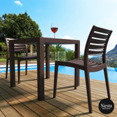 Ares Chair + Ares Table 3 Piece Outdoor Set