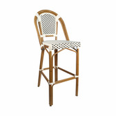Eiffel Cafe 750mm High Barstool With Back