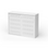 Taskfurn Sliding Door Cabinet 900W - White