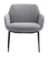 Taskfurn Calypso 4 Leg Chair - Grey Fabric