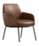 Taskfurn Calypso 4 Leg Chair - Mahogany Pu