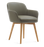 Taskfurn Melhor Wood Chair - Olive PU
