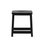 Lucas Low Stool Front View - Black