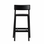 Lucas High Bar Stool with Back 650H - Black