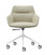 Dahlia 5 Star Chair - Sand - Front View - White Base