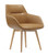 Dahlia 4 Leg Wood Chair - Tan PU