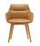 Dahlia 4 Leg Wood Chair - Tan PU - Front View