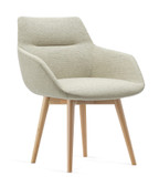 Dahlia 4 Leg Wood Chair - Sand