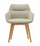 Dahlia 4 Leg Wood Chair - Sand - Front View