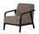 Elma Lounge Chair - Dove/Black