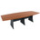 Ship Shape 3m Boardroom Table - Red Cherry/Ironstone