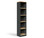 Taskfurn 1800mm High Slim Bookcase - Wild Oak/Ironstone