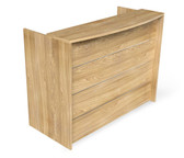 Taskfurn RD2 Reception Desk - Wild Oak