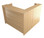 Taskfurn RD2 Reception Desk - Wild Oak - Right Hand Return