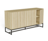 Taskfurn Executive Credenza with Metal Frame  