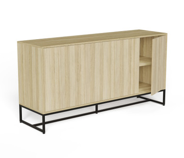 Taskfurn Executive Credenza with Metal Frame  