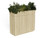 Taskfurn Hinged Door Credenza with Planter Box - Natural Oak